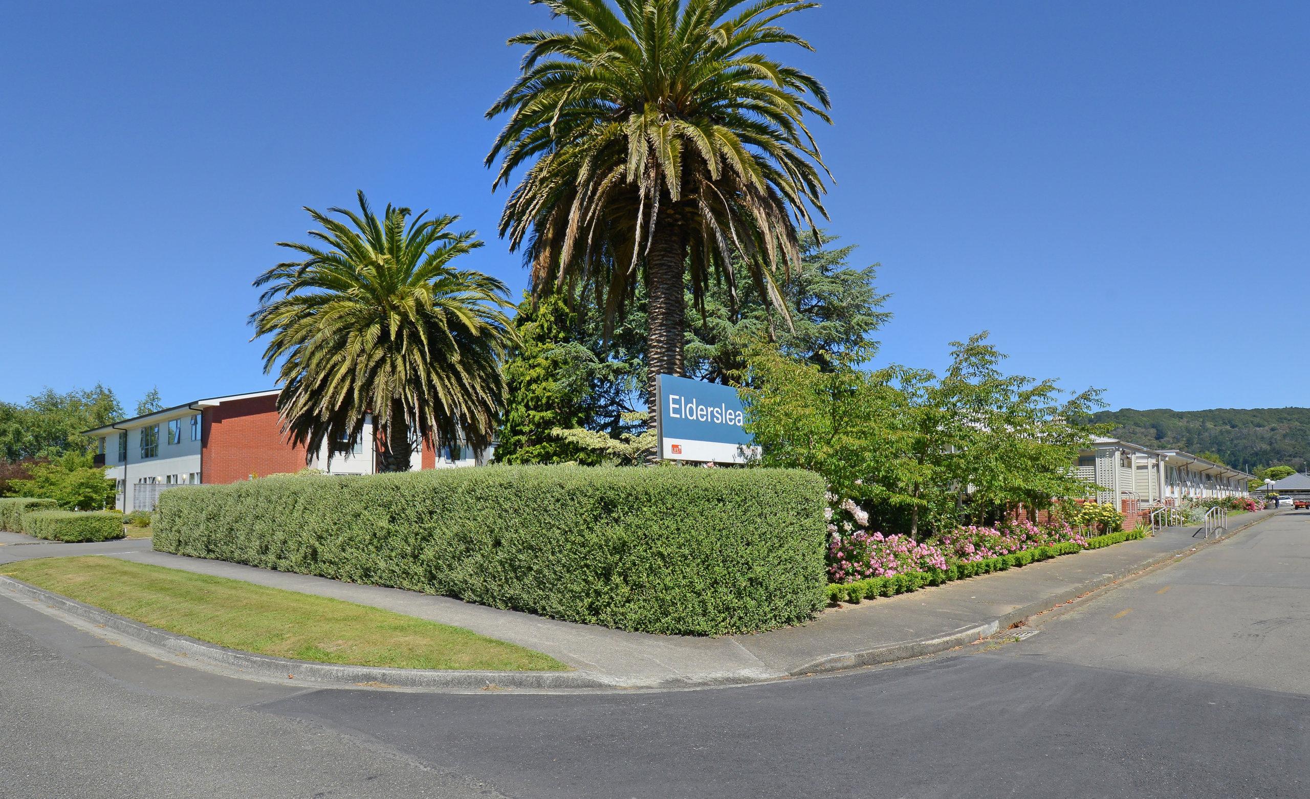 Elderslea entrance aged care centre and retirement village