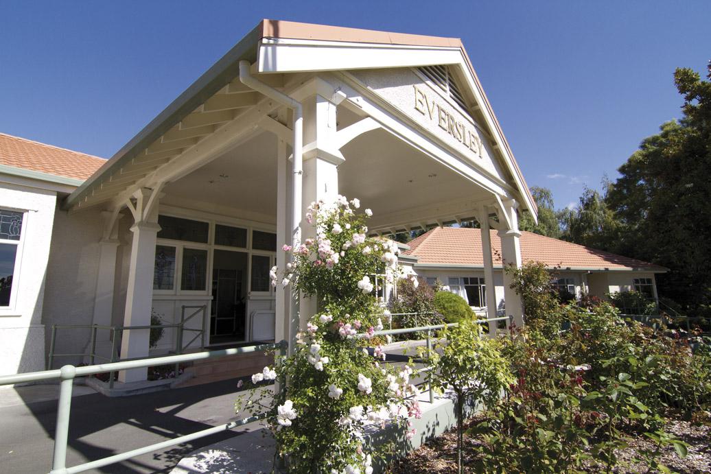 Eversley front entrance with accessible ramp