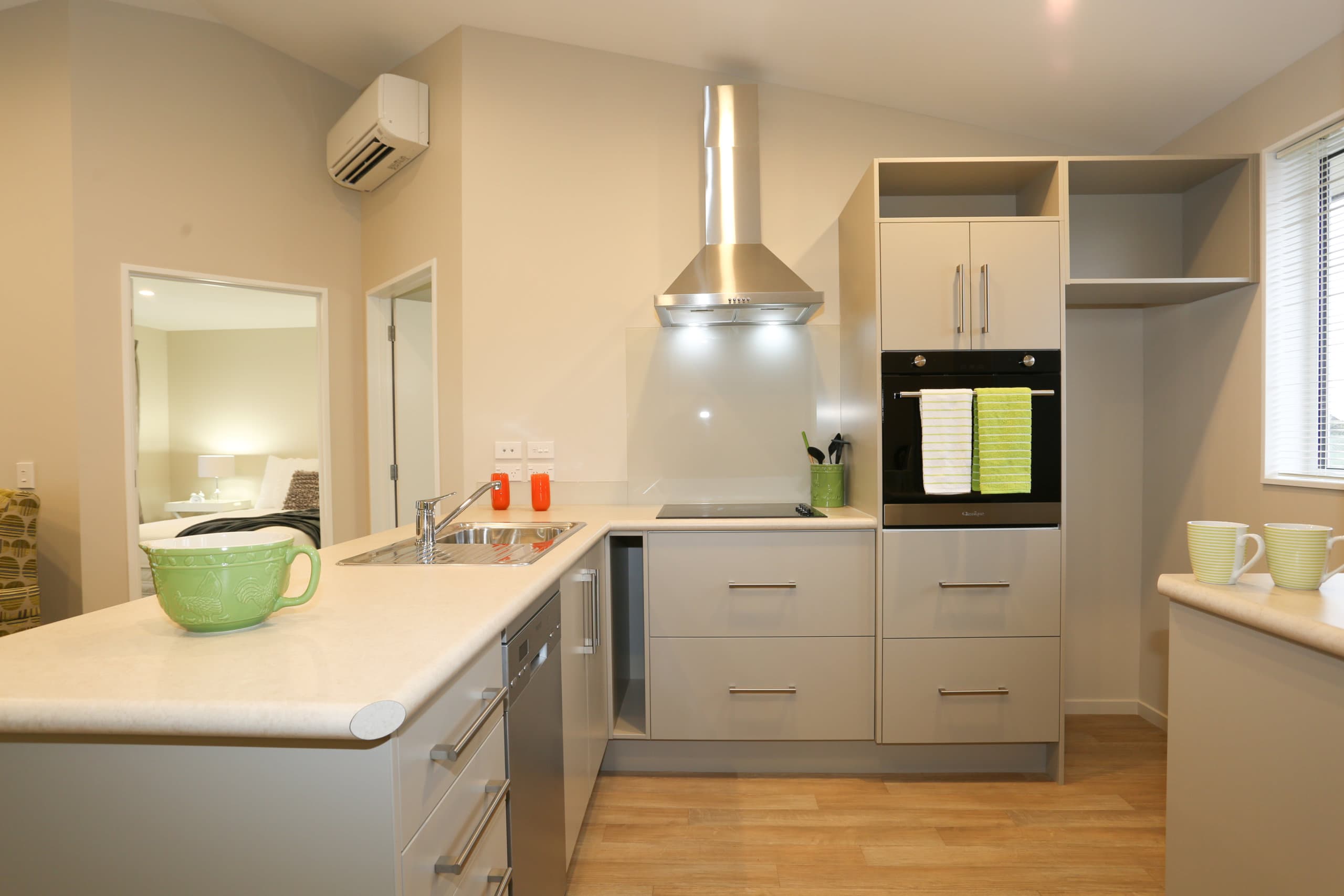 Wharerangi retirement village villa kitchen