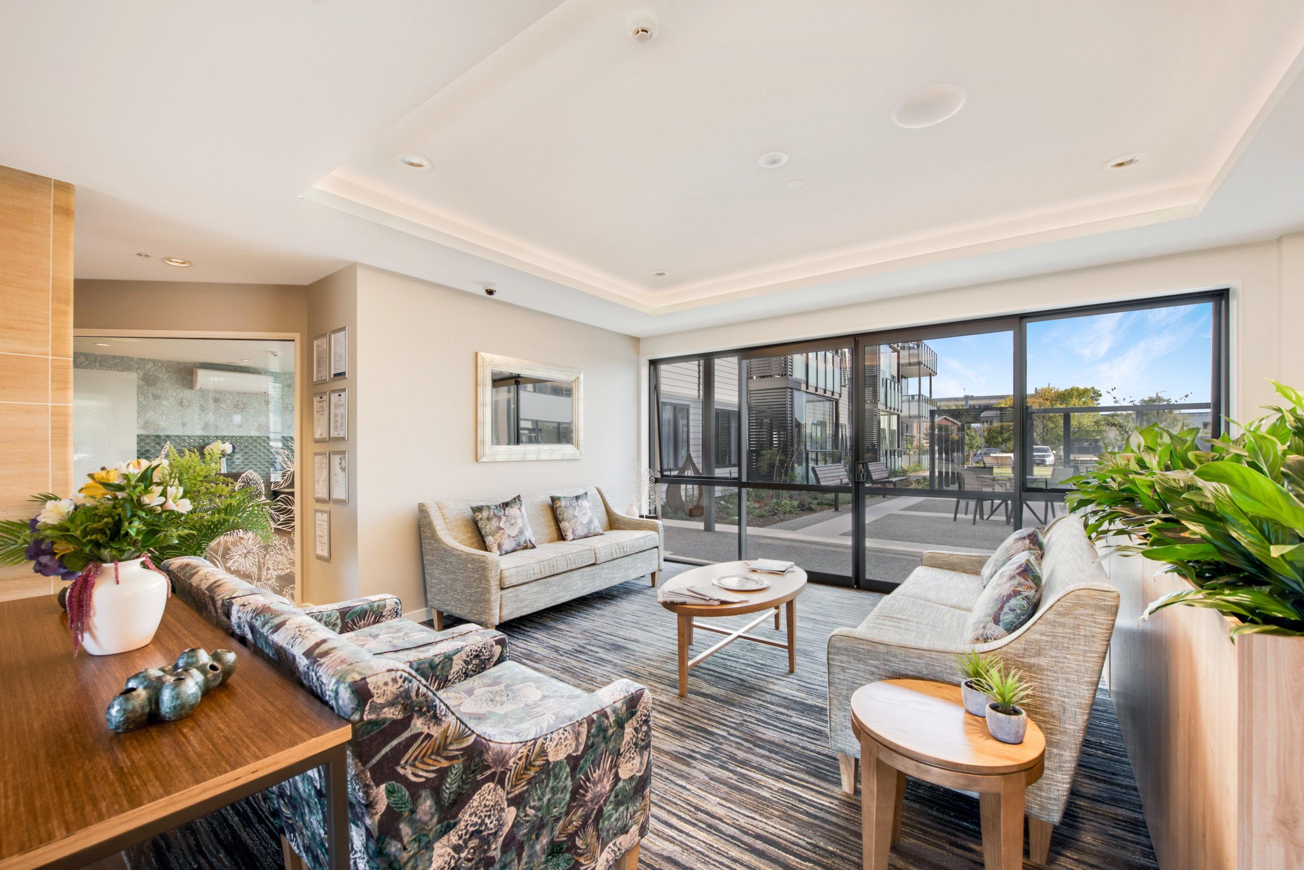 Lounge area at Green Gables retirement village.